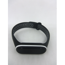 Ремінець перфорований Sport браслет Mi Band 3/4 MiBand 3/4 мі бенд 3/4 чорно-сірий