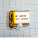 Акумулятор 102530 із захистом PCM (Li-Pol 3.7В 1100мА-год), (10*25*30 мм) 2 Pin (дроти). Вага 12,00 г.