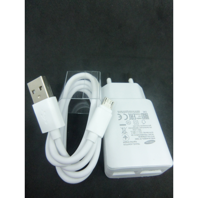 СЗУ   Samsung 5V 2.1A  2 USB  кабель micro USB
