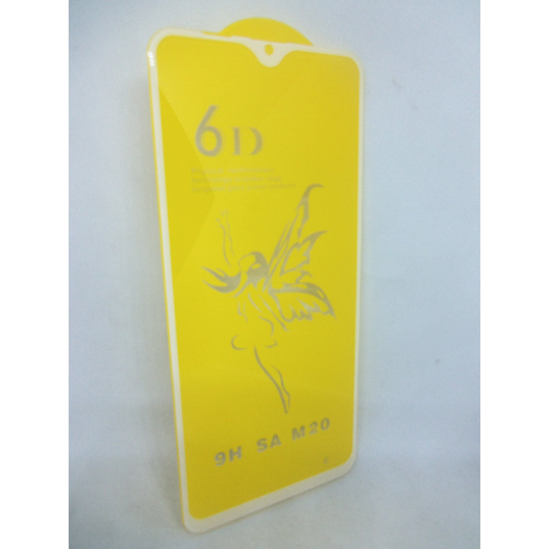 Захисне скло Premium 6D для Samsung Galaxy M20 дпа весь екран білий