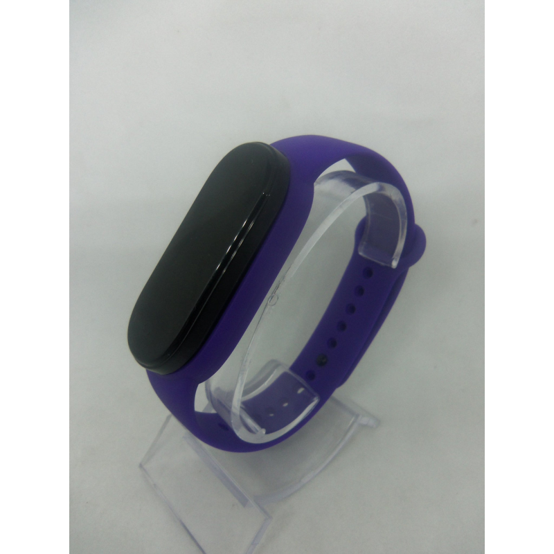Ремінець силіконовий браслет Mi Band 5 мі бенд 5 фіолетовий