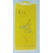 Захисне скло 6D Xiaomi Redmi Mi NOTE 6 Pro white