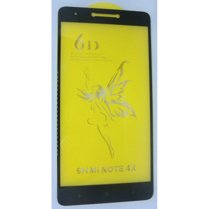Захисне скло 6D Xiaomi Redmi Mi Note 4X чорний