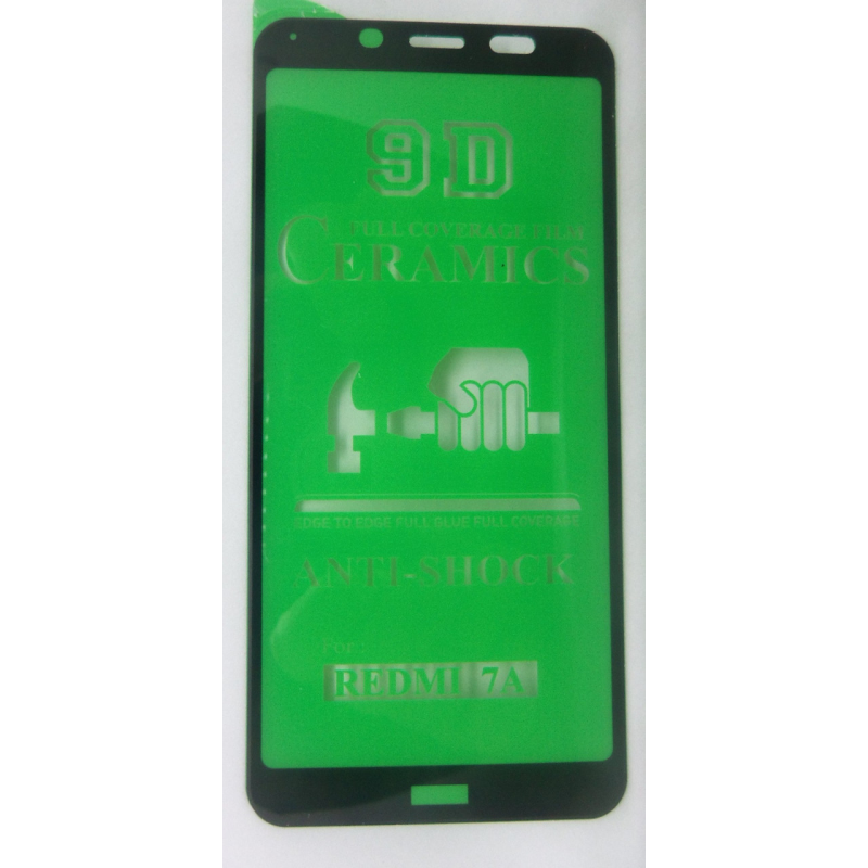 Захисне скло 9D FullGlue Ceramic Anti-shock Glass для Xiaomi Redmi Mi 7A чорний