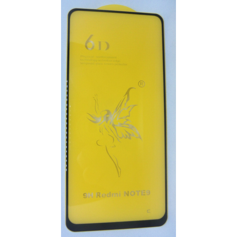 Защитное стекло 6D Оригинал Xiaomi Redmi Mi Note 9 черный