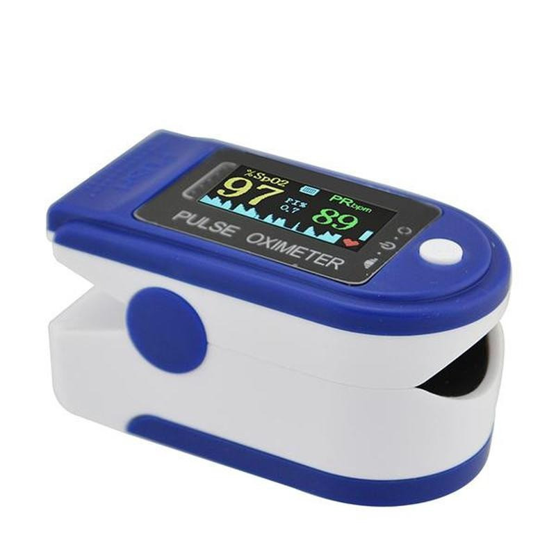 Пульсометр на палець Pulse Oximeter XO P-01 (біло-синій)