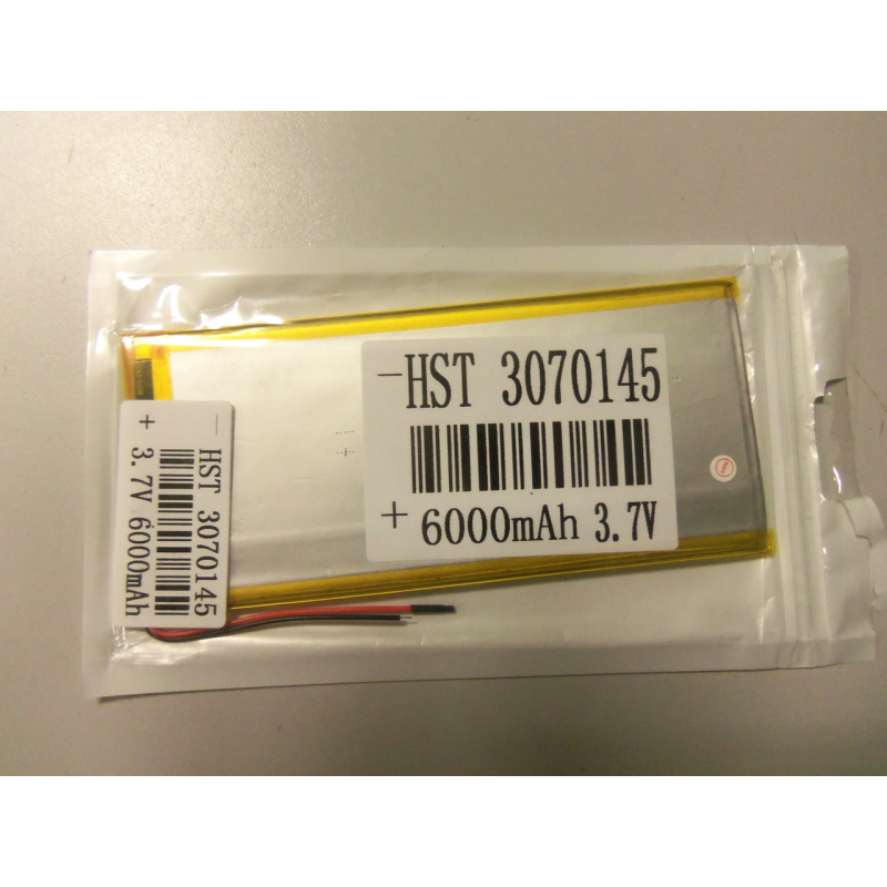 Внутрішній Акумулятор 3*64*140 (6000 mAh 3,7 V) 3070145 AAA клас в Запоріжжі