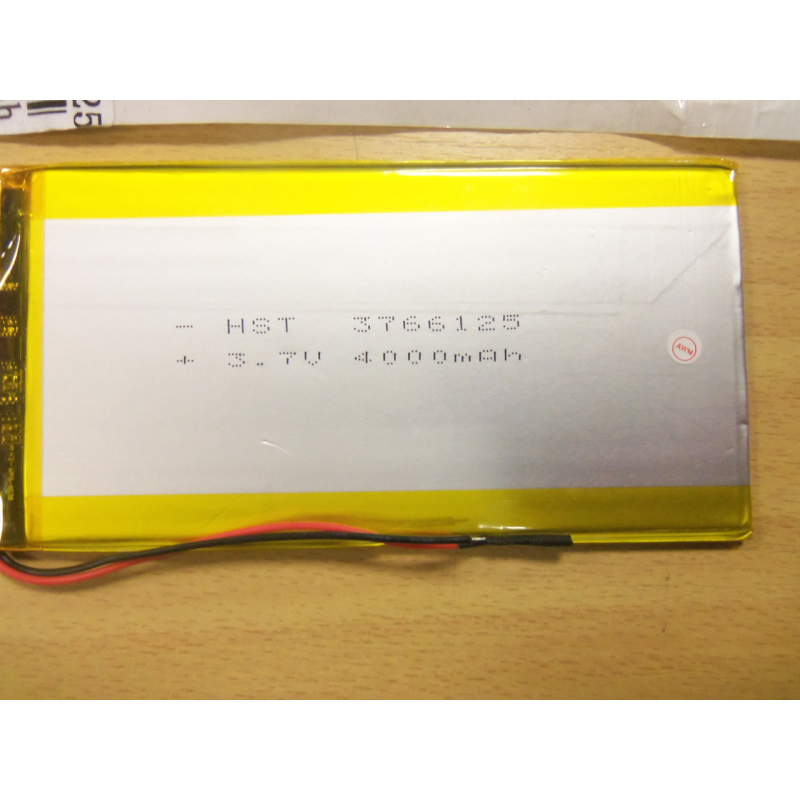 Внутрішній Акумулятор 3,2*65*126 (4000 mAh 3,7 V) 3766125 AAA клас в Запоріжжі