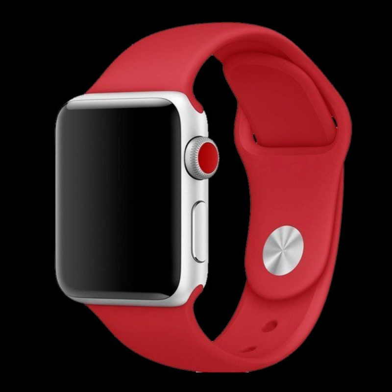 Браслет, силіконовий ремінець для Apple Watch 38-40 mm червоний