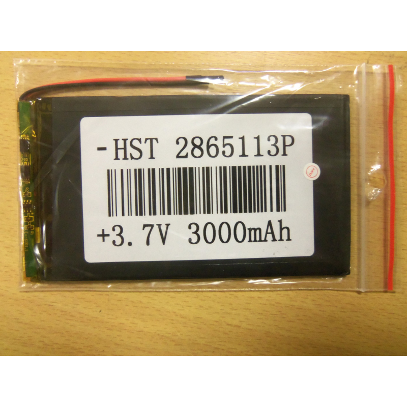 Внутрішній Акумулятор 2.8*64*114 (3000 mAh 3,7 V) 2865113 AAA клас в Запоріжжі
