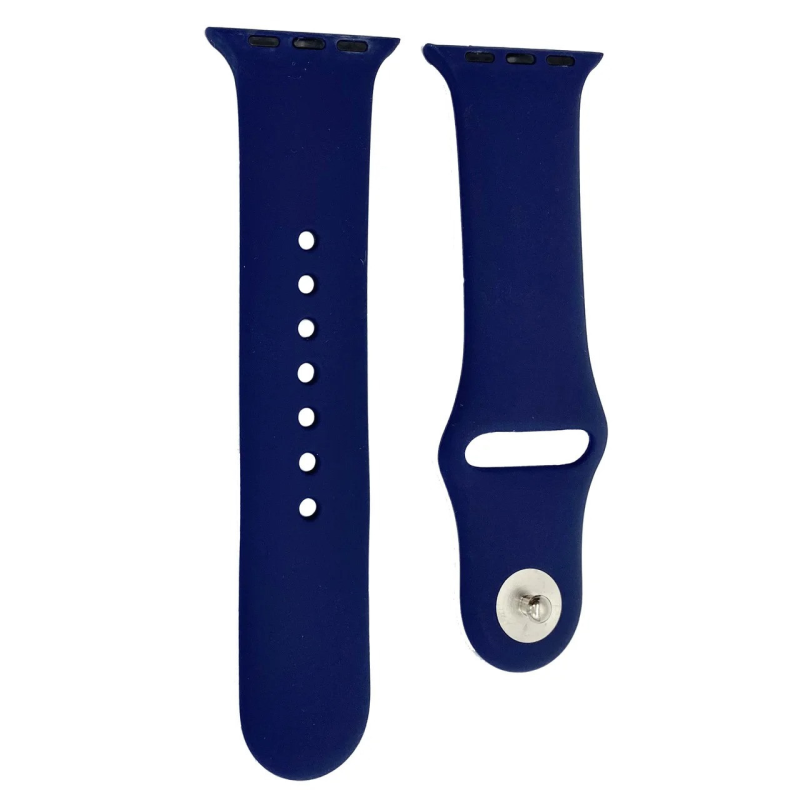 Браслет, силіконовий ремінець для Apple Watch 42-44 mm темно-синій