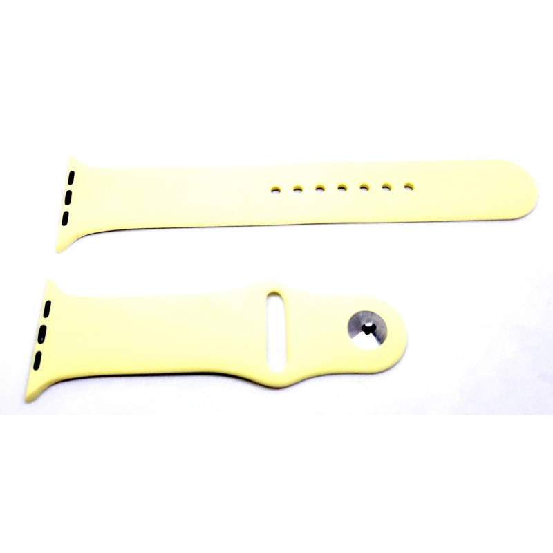 Браслет, силіконовий ремінець для Apple Watch 42-44 mm жовтий