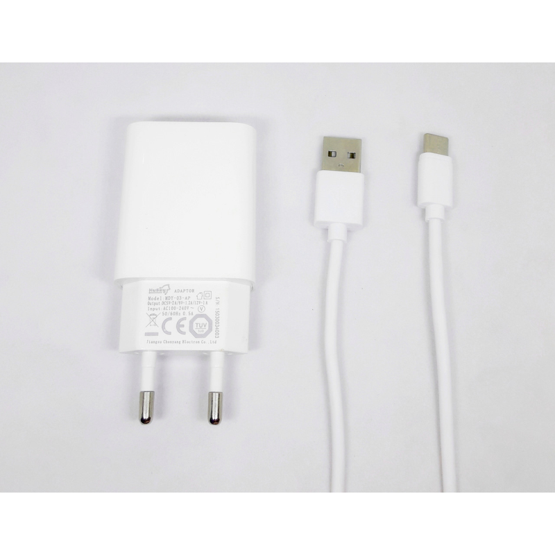 Швидка зарядка Haskty для телефону. Qualcomm Quick Charge 3.0 з кабелем Type-C