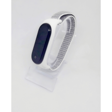Ремінець для фітнес браслета MiBand 3/4 нейлон мі бенд 3/4 сірий