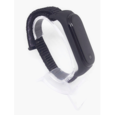 Ремінець для фітнес браслета MiBand 3/4 нейлон мі бенд 3/4 чорний