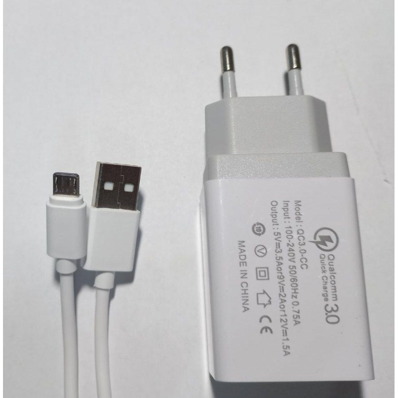 Швидке заряджання для телефона Hasky Qualcomm Quick Charge 3.0 з кабелем micro usb