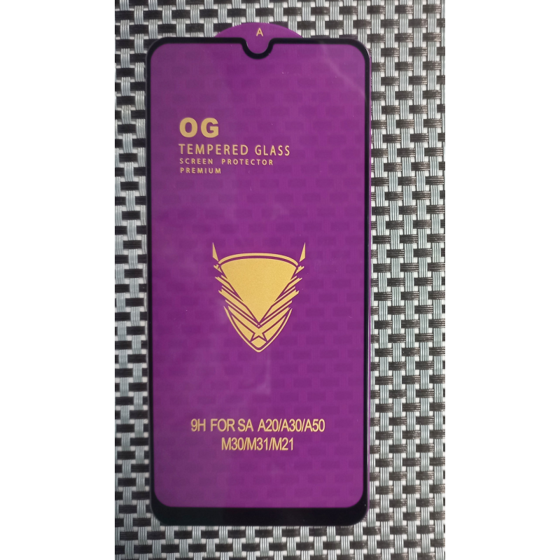 Захисне скло для Samsung Galaxy A42 6D OG на весь екран Чорний