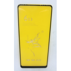 Захисне скло для Samsung Galaxy A21 6D PREMIUM на весь екран чорний