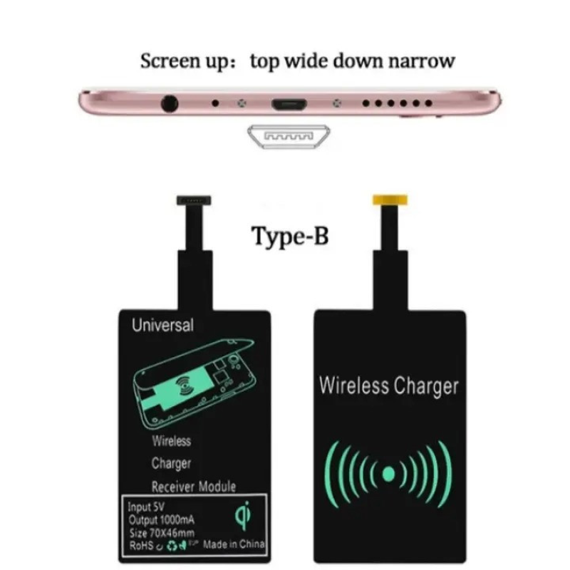 Micro USB Qi приймач для бездротової зарядки телефону