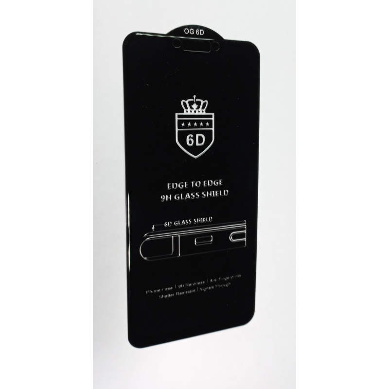 Захисне скло 6D Оригінал Huawei P smart 2021 р Black чорний