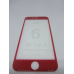 Захисне скло 4D Iphone 6/6S червоний