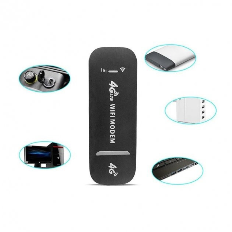 3G / 4G LTE USB-модем Router з точкою доступу Wi-Fi (Black)
