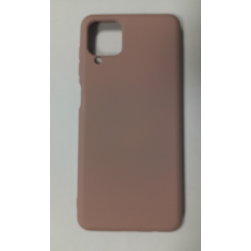 Чехол  Silicone Case (Full cover no logo) Samsung М12 пудра